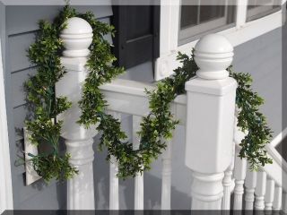 Boxwood Lighted Garland 6 ft Long Matching Boxwood Topiaries Available 