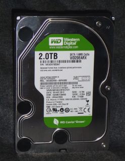   Digital 3.5 2TB WD Green SATA III Intellipower 64 MB Cache WD20EARX