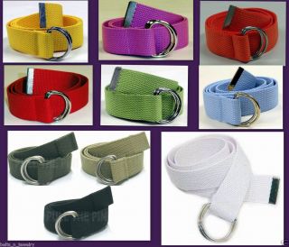   Golf D Ring Web Belt Wholesale Mix Lot Solid Color 60 Pcs