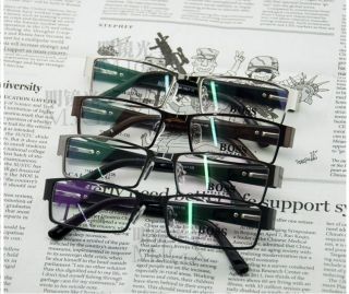 1143 Mans Metal Full Rim Optical Frame Eyeglasses Eyewear with Spring 