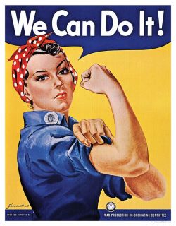 World War II Rosie The Riveter We Can do It Poster
