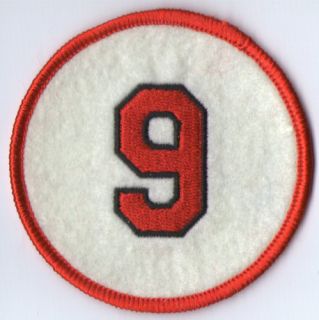 Ted Williams Boston Red Sox Jersey Number 9 Patch