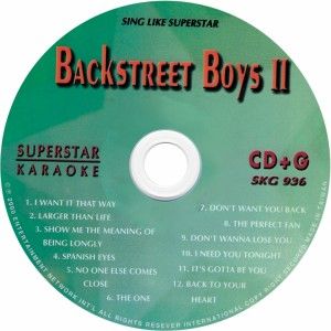 cd g set karaoke backstreet boys n sync 98 degrees