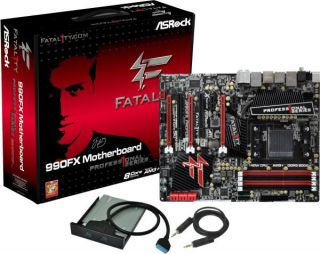 ASRock ATX Motherboard Fatal1ty 990FX Professional Socket AM3+ AMD CPU 