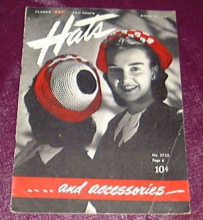 1945 HATS & ACCESSORIES   J. & P. COATS KNIT CRO SHEEN