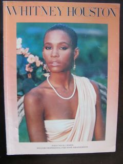 Whitney Houston Piano Vocal Song Book Sheet Music 1984