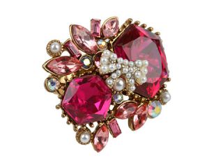 Betsey Johnson Fabulous Fuchsia Pink Crystal Cluster Ring $50.99 $65 