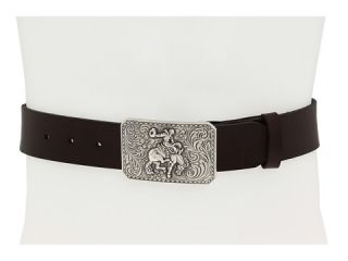   Vintage Leather Belt W/Antiqued Cowboy Buckle $24.00 