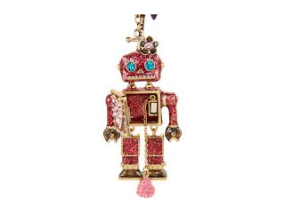 Betsey Johnson Hanging Robot 30 Long Necklace    