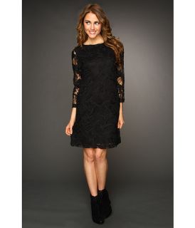 nicole miller floral mesh long sleeve dress $ 275 00