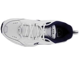 Nike Air Monarch IV White/Metallic Silver Midnight Navy    