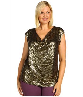   Kors Plus Plus Size Cap Sleeve Sequin Drape Top $69.99 $99.50 SALE