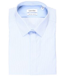Calvin Klein Slim Fit Non Iron Blue Stripe Dress Shirt $69.50