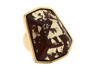 Kenneth Jay Lane Gilt Organic Ring    BOTH 