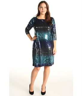 Karen Kane Plus Plus Size Multi Sequin Dress    