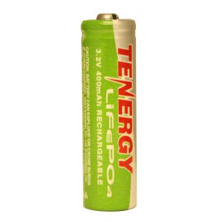 Solar Tenergy AA 14500 LiFePO4 Rechargeable Battery 3.2V 400mAh