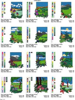 Outdoor Landscapes V 1 4x4 Machine Embroidery Designs