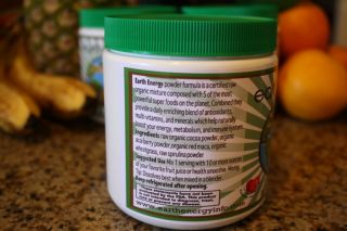   Energy Organic powder, SuperFood Cocoa Acai Maca Wheatgrass Spirulina