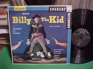 CA 1962 Everest Aaron Copland LP Billy The Kid Ballet Suite London Sym 
