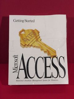 Microsoft Access 1 0 Manuals Only Unused