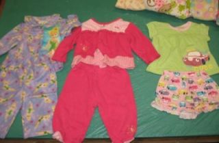   12 Months Pajamas Outfit Lot Tinkerbell Absorba Carters More