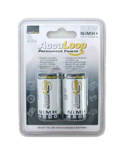 Accupower Acculoop C 4500 Precharged NiMH Rechargeable Battery 2 Pack 