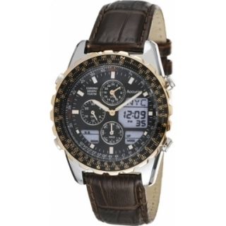 Accurist MS774B Mens Skymaster Leather Chronograph