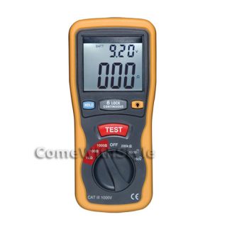   Digital Earth Resistance Tester OHM AC DC Meter BRAND NEW Ship From US