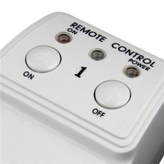 Pack Wireless Remote Control AC Electrical Power Outlet Switch w Two 