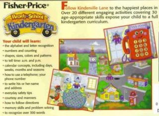 Fisher Price Ready for School Kindergarten PC CD Game