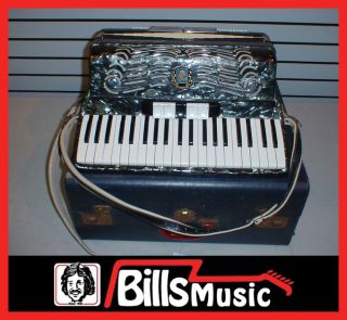   Concert Accordion with Case Strap Made in Italy Accordian as Is