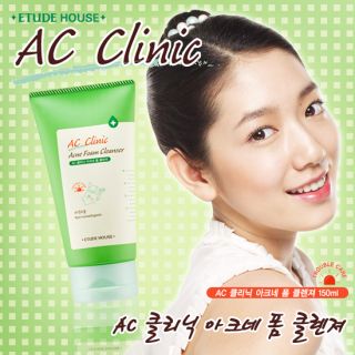 etude house ac clinic acne foam cleanser 150ml
