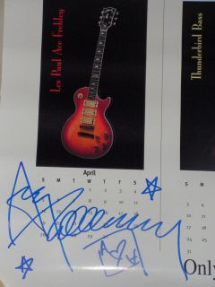 KISS Ace Frehley Gibson Guitar 1998 Poster [ Signed ]