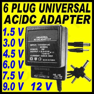Universal AC DC Adapter 1 5V 3V 4 5V 6V 9V 12V 500mA 6P