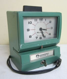 Acroprint 125 125AR3 Time Clock Punch Recorder