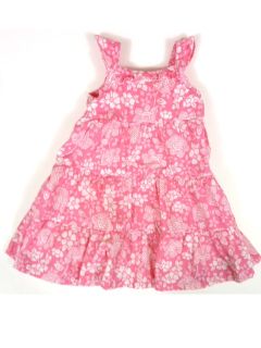 Girls 12 Months Osh Kosh Pink White Floral Dress