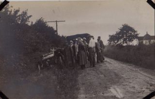 1920S Auto Accident car in ditch
