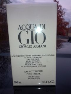 Giorgio Armani Acqua Di Gio 3 4oz Mens Tester