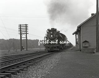   Negative   Nickel Plate NKP 631 STEAM Action by Avery OH Depot 1953