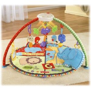FISHER Price LUV You ZOO Music & LIGHTS Activity GYM ADORABLE