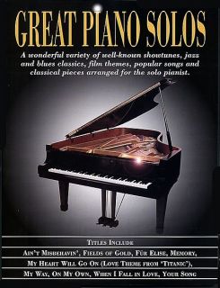 Great Piano Solos Piano Solo Song Book Sheet Music