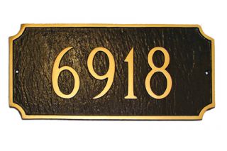 Princeton Address Plaque Lawn House Sign Numbers Wall Custom