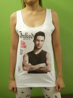 Maroon 5 Adam Levine Inked Magazine Womens Tank Top Sleeveless T Shirt 