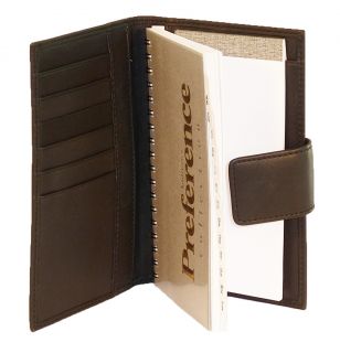 New Leather Address Book with Card Pockets Premium American Cowhide 
