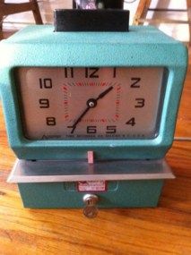 Acroprint Model 125ER3 Manuel Date Time Clock Recorder With Key