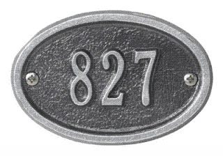 ultra petite oval address plaque personalized metal