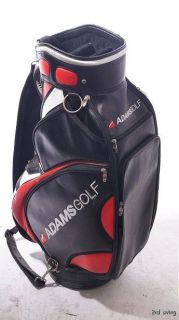 Adams Golf Staff Bag   5 Way Top 10.5 Inch Black White Red i