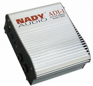 Nady Adi 1 Single Channel Active Di Direct Box Ground Lift 1 4 in Out 