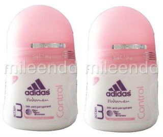 Adidas for Women 2X 50ml Action 3 Control Deodorant Roll on 24H Anti 