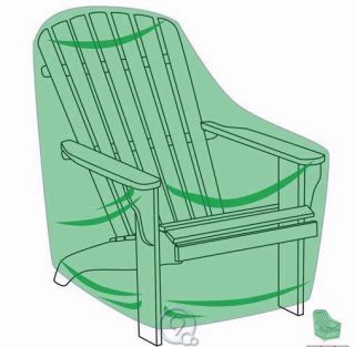 Better Outdoor Rocker Adirondack Chair Cover Woven Polyester w/ PVC 